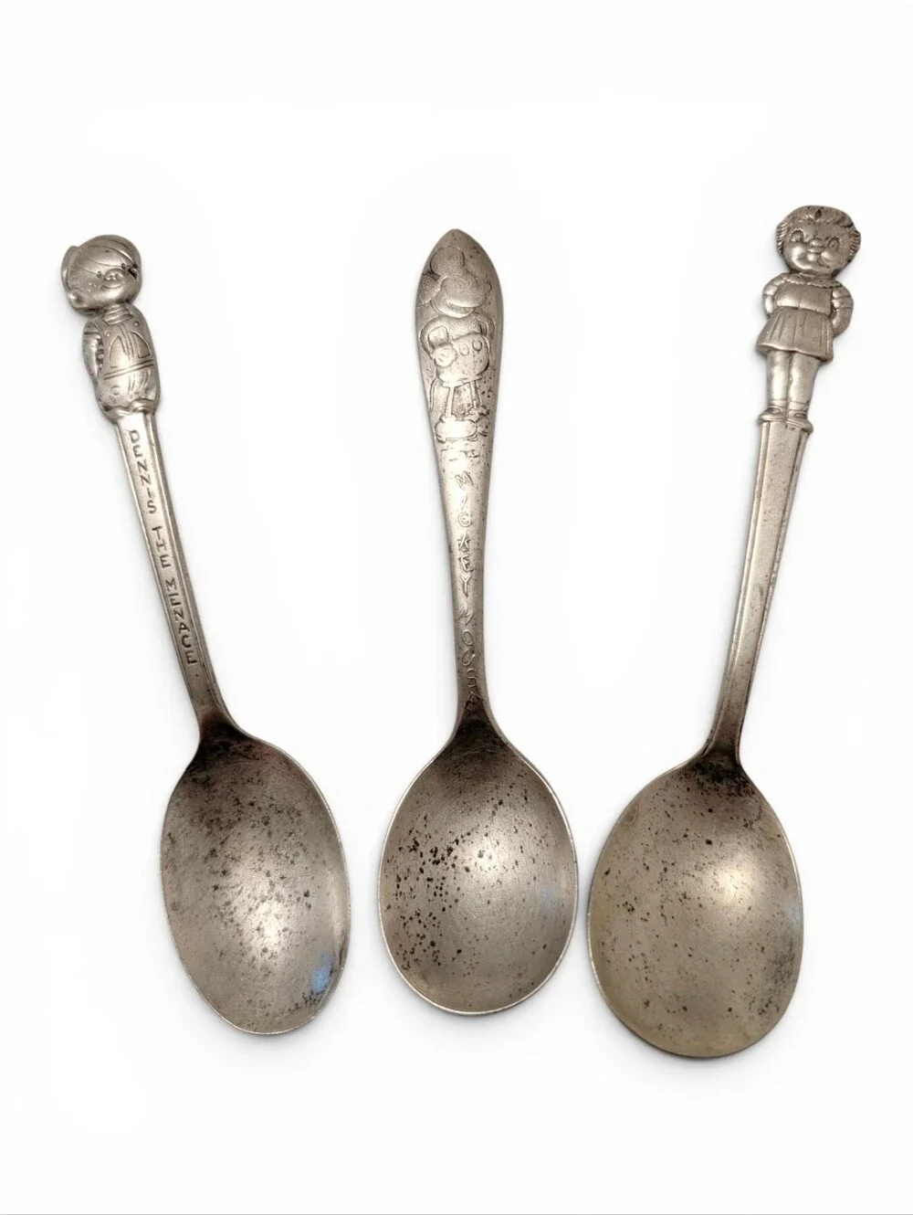 VINTAGE Cereal Spoons Silver Plate Collectible Antique Nostalgia